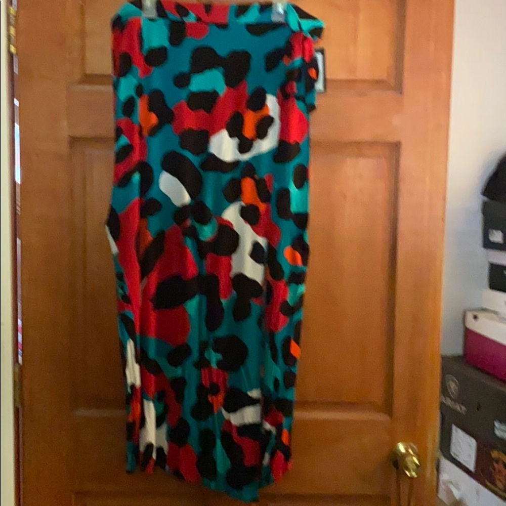 Long. Slit on the side. Skirt